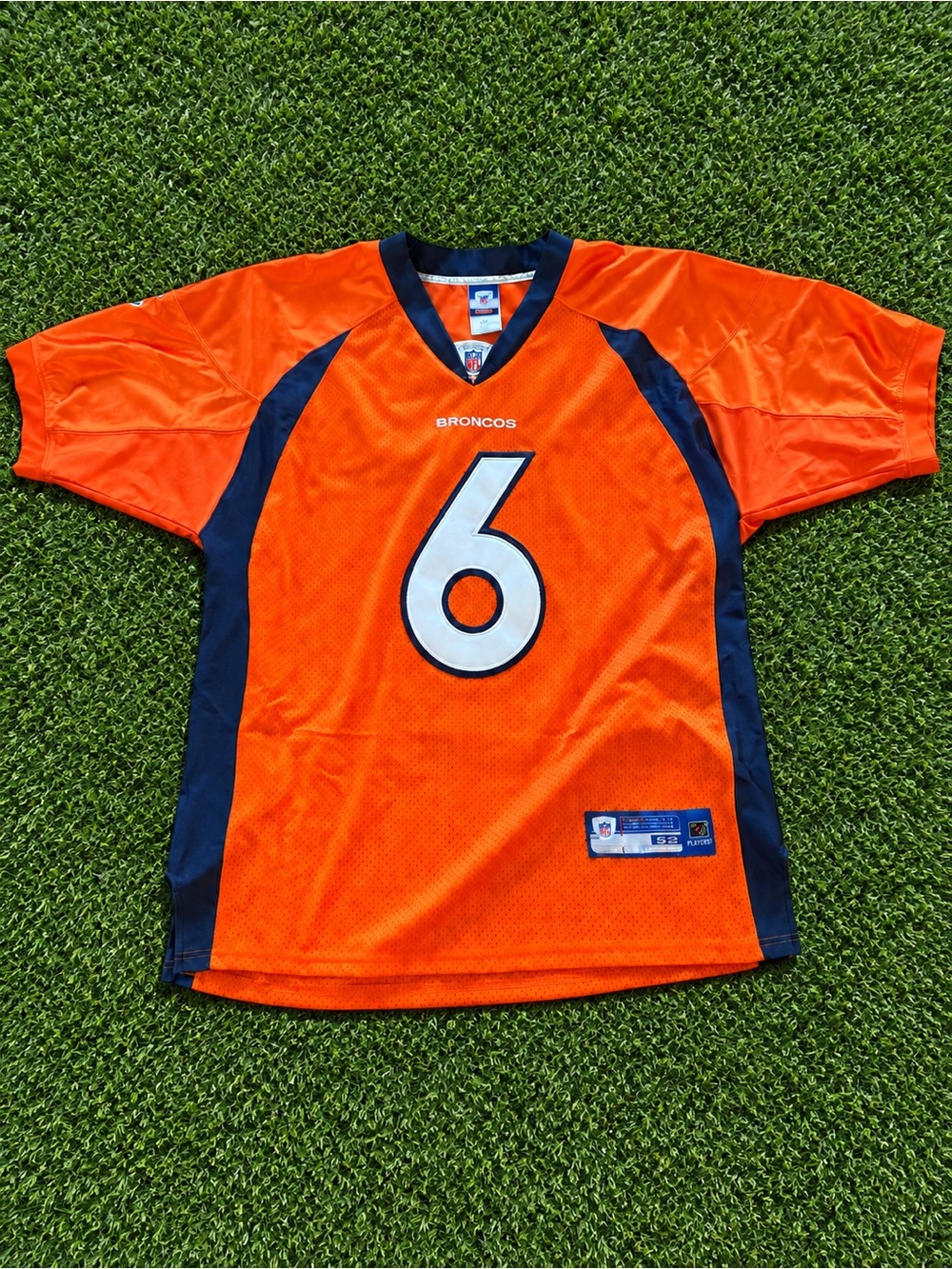 Jay Cutler Denver Broncos Reebok Authentic Jersey Men’s 52 XXL Orange Stitched #